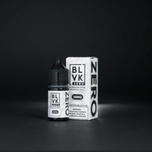 BLVK Zero 35MG 無味煙油瓶身設計,簡約純白風格